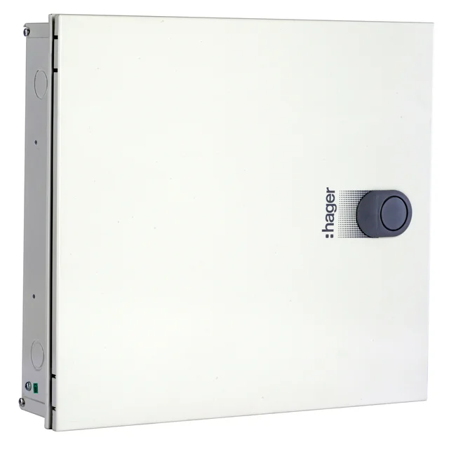 Hager 4 Way TPN horizontal PPI Distribution Board Hager - 4+2 way, 8+6+12 modules - VYH04DH