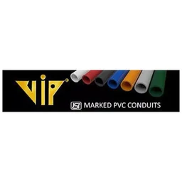 VIP 25MM PVC Pipe ISI HMS Black (3Mtr - Length)