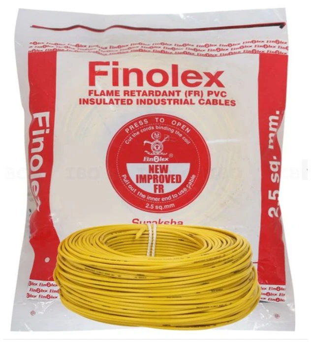 Finolex 2.5 Sqmm FR Wire 180Mtr - Yellow