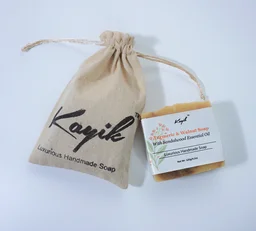 TURMERIC SOAP WITH GHEE & SANDALWOOD ESSSENTIAL OIL - 120g