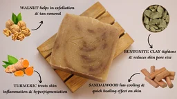 TURMERIC SOAP WITH GHEE & SANDALWOOD ESSSENTIAL OIL - 120g
