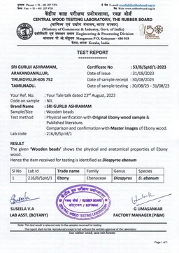 Original Karungali Mala 8MM with certificate -