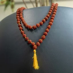 Original Himalaya Rudraksh Mala - 5 faces (8mm) with Certificate - 🔴 Prepaid Only