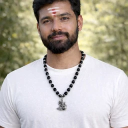 Karungalai Mala - German Silver Lord Murugan Idol Pendant (S)