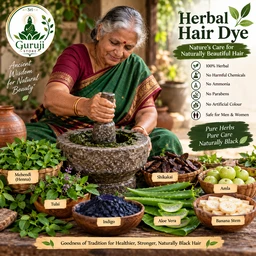 Herbal Hair dye- Black Colour -50gm