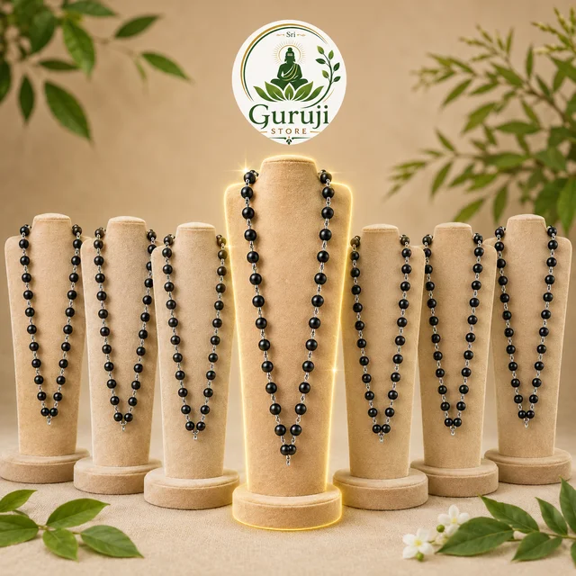 Karungali Mala Silver Plated mala- 6 pcs