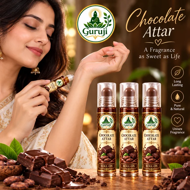 Choolate Attar Roll on Pack of 3 - prepaid