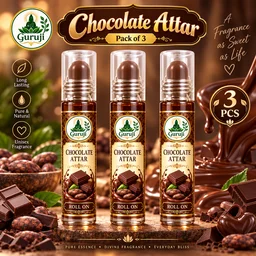 Choolate Attar Roll on Pack of 3 - prepaid