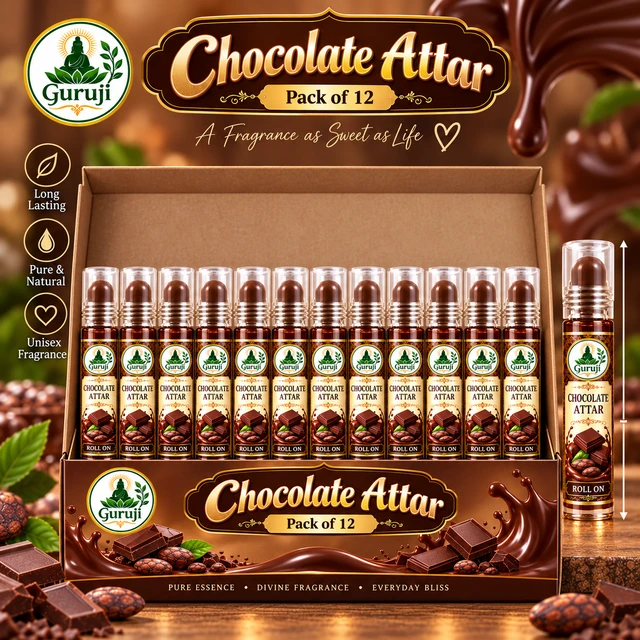 Chocolate Attar Roll on- 12 pcs