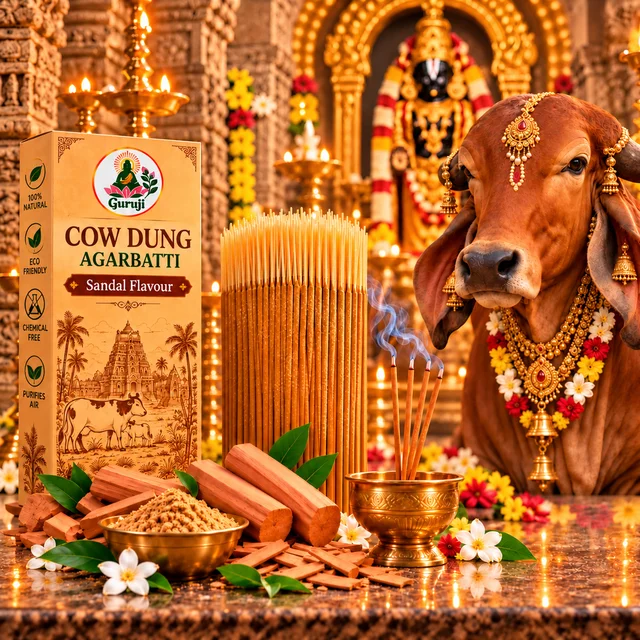 Sri Guruji Store Cow Dung Sandal Agarbatti