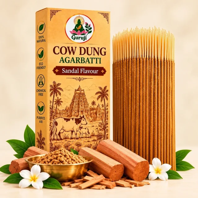 Sri Guruji Store Cow Dung Sandal Agarbatti