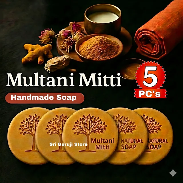 Multani Mitti Handmade Soap - 5pcs