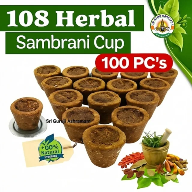 108 Herbal Sambrani Cup - ( 100 Pcs ) -