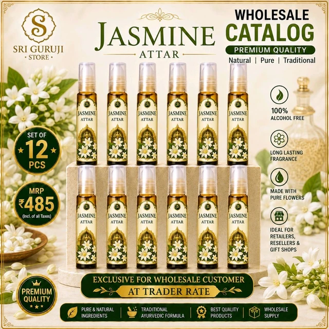 Jasmine Attar Roll On - 12pcs