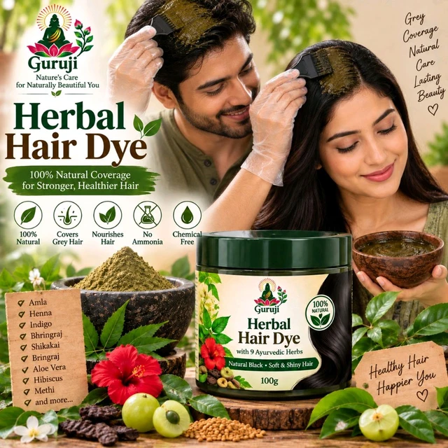 Herbal Hair dye- Black Colour -50gm