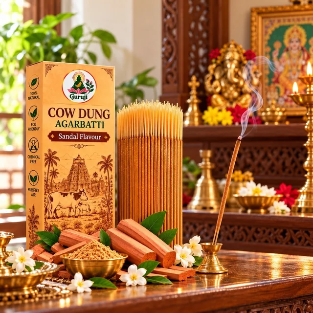 Sri Guruji Store Cow Dung Sandal Agarbatti
