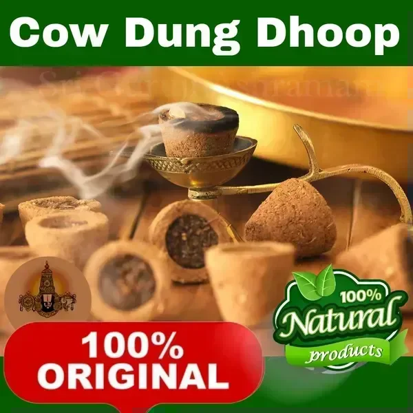 Cow Dung Cup Sambrani - (Pack of 250 Pcs) - 🔴 Prepaid Only