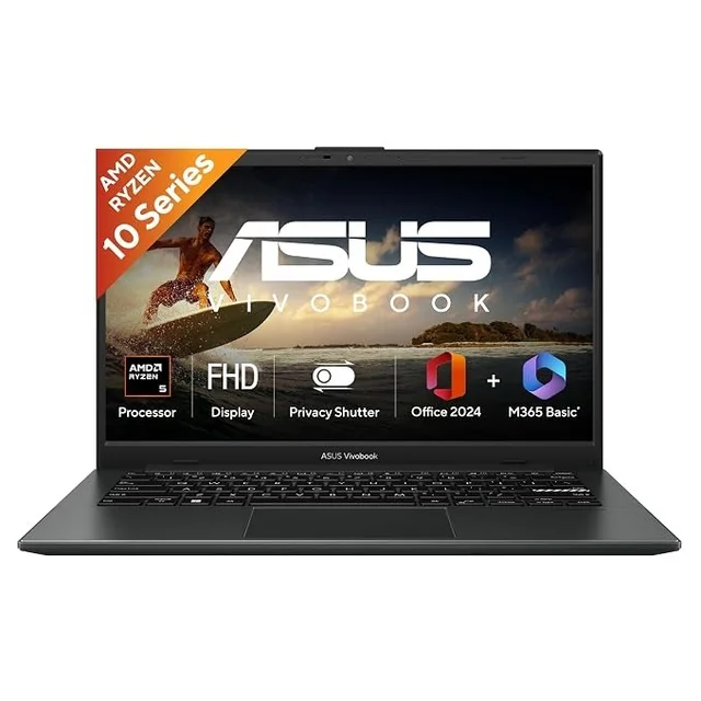 ASUS Vivobook Go 15 E1504FA-IN2816WS, (2026),AMD Ryzen 5 40,AMD Radeon iGPU,16GB RAM,512GB SSD,FHD,15.6"(39.6 cm),Windows 11 Home,M365 Basic(1 Year),Office 2024,Cool Silver,1.63 Kg,Thin & Light Laptop