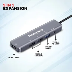 Honeywell New Launch 5-in-1 Type C Docking Station