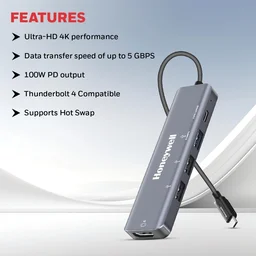 Honeywell New Launch 5-in-1 Type C Docking Station