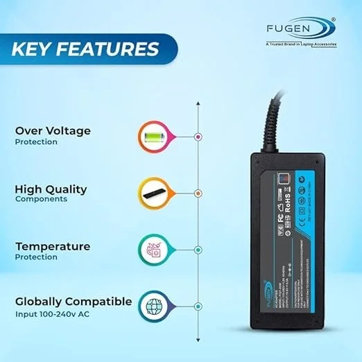 Fungen Fugen Laptop Charger Adapter 65w