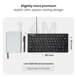 Lapcare LAPCARE D-Lite Black Mini Wired Keyboard