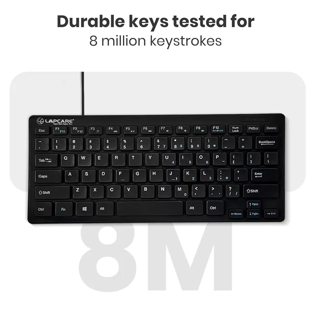 Lapcare LAPCARE D-Lite Black Mini Wired Keyboard