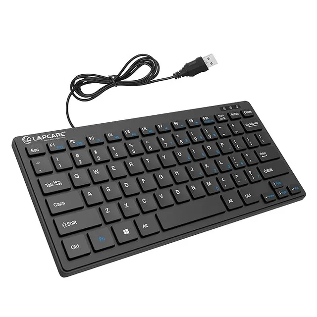 Lapcare LAPCARE D-Lite Black Mini Wired Keyboard