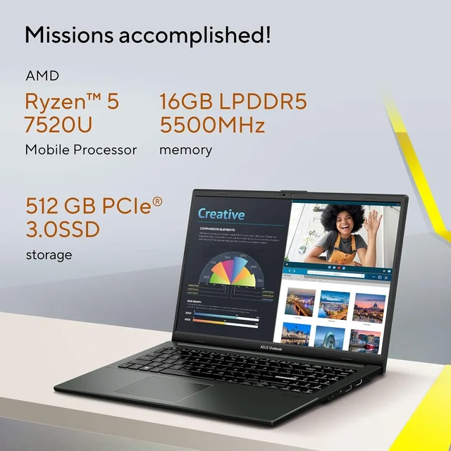 ASUS Vivobook Go 15 (AMD Ryzen 5 7520U