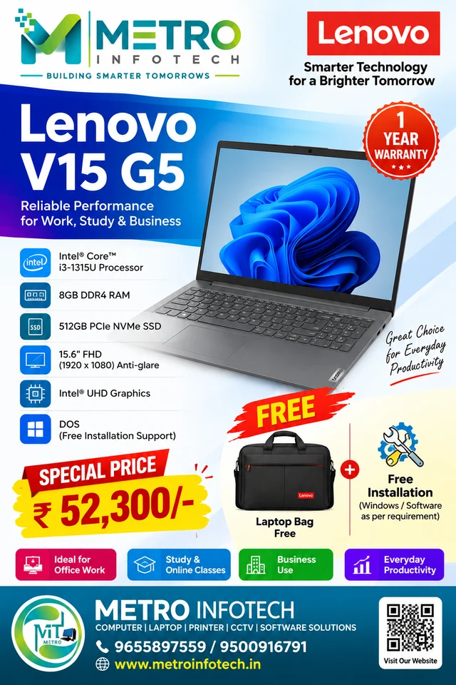 Lenovo V15 G5 IRL 83HF00K9IG Intel Core i3-1315U