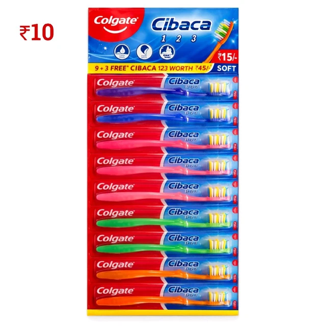 D43 Colgate Brush ₹10 (12+1 Pcs)