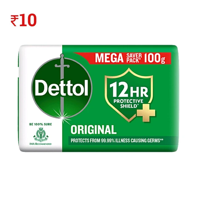 C60 Detol Soap ₹10 (10 Pcs)
