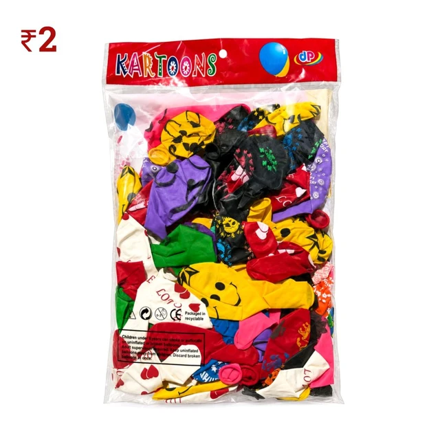 F32 Cartoon Ballon ₹2 (100 Pcs)