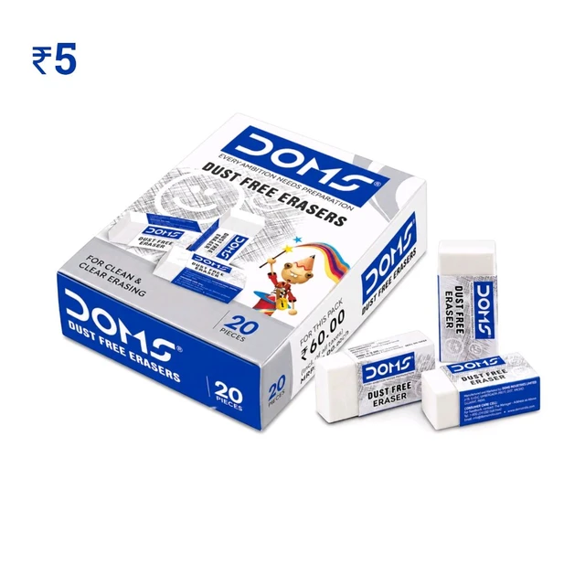 F44 Doms Eraser ₹5 (20 Pcs)