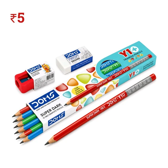 F52 Doms Y1+ Pencil ₹5 (10 Pcs)