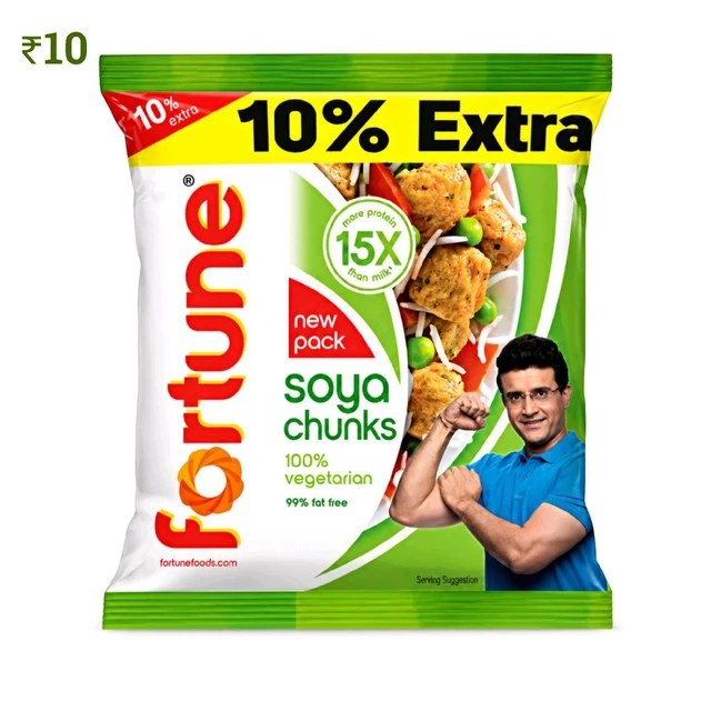 F72 Soya Chunks ₹10 (11 Pcs)