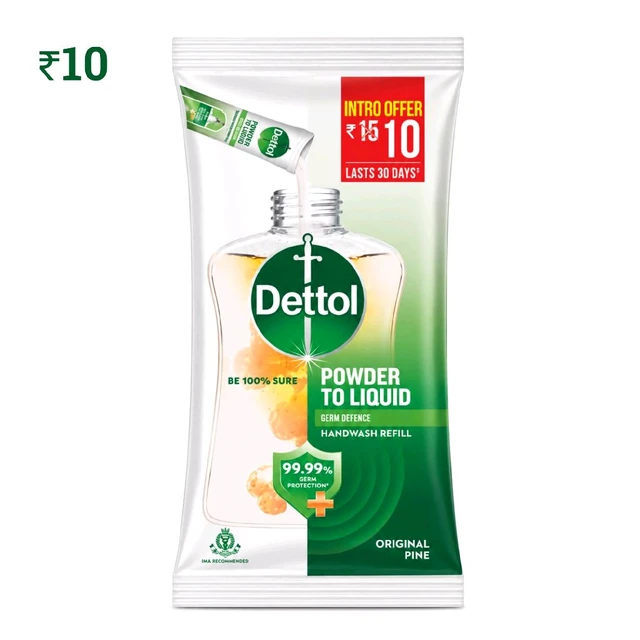 C11 Detol Handwash ₹10 (13 Pcs)
