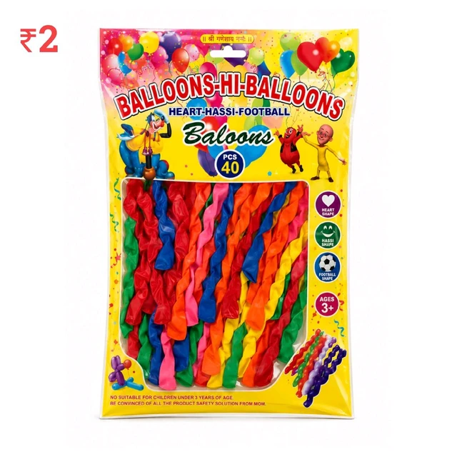 C43 Nagin Ballon ₹2 (40 Pcs)