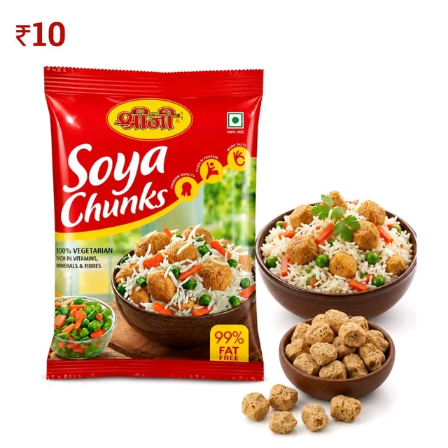 B82 SJ Soya Chunk ₹10 (10 Pcs)