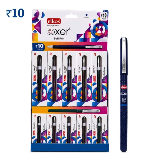 E80 EK Oxer Box Blue Pen ₹10 (10 Pcs)