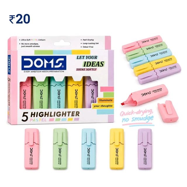 E79 DS Pastel Highlighter ₹20 (5 Pcs)