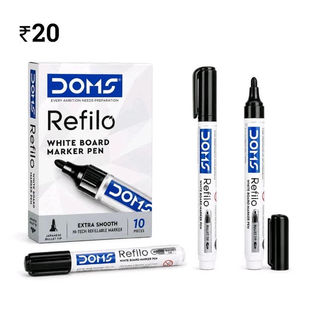 E77 DS White Board Marker ₹20 (10 Pcs)