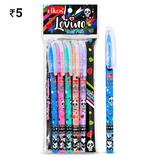 E38 EK Lavino Blue Pen ₹5 (5 Pcs)
