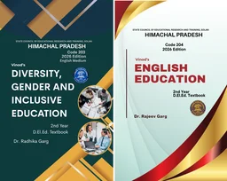 Vinod Himachal D.El.Ed. / JBT / ETT Books 2nd Year (English Medium) COMPLETE SET - 2026 Edition ; CALL 9218-21-9218 - Dr. Rajeev Garg Dr. Kapil, Dr. Ajay Dr. Rashi डॉ. मीनू, Dr. Ajit Dr. Mahima Dr. Radhika, Dr. Harish Gokhale, Linda Dinno