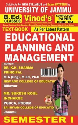 Vinod JAMMU B.Ed. SET SEM-1 All Compulsory Subject Textbooks (English Medium) JAMMU UNIVERSITY - Vinod Publications ; CALL 9218-21-9218