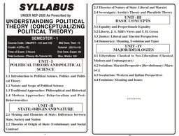 Vinod JAMMU B.A. 1st Sem - UNDERSTANDING POLITICAL THEORY / Conceptualizing Political Theory (MAJOR AND MINOR COURSES) Codes: UMJPST 101, UMIPST 102 (As Per JAMMU UNIVERSITY under NEP 2020) - VINOD PUBLICATIONS ; CALL 9218-21-9218 - 978-93-95505-69-7, Dr. Jahangeer Ahmad Bhat, Prof. Murtaza Ahmed, Mr. Mohammad Aqeel Mir