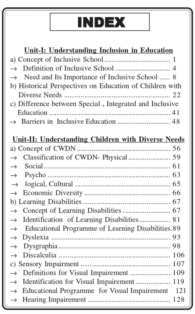 Vinod Inclusive Education B.Ed. Sem-4 P.U, English Medium - 978-81-969592-8-9, Dr. Neetu Upveja, Dr. Raj Dulari Makhecha