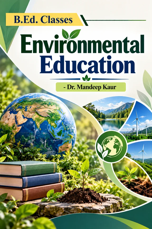 Vinod Publications (B.Ed-E) Environmental Education (Dr. Mandeep Kaur) Textbook - ENGLISH MEDIUM