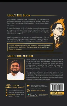 Vinod Publications The Tyranny of Inequality: Ambedkar’s Vision of Equality, Liberty, Fraternity and Social Democracy | Caste, Reservation, Social Justice and Indian Democracy | By Aman Sodhey