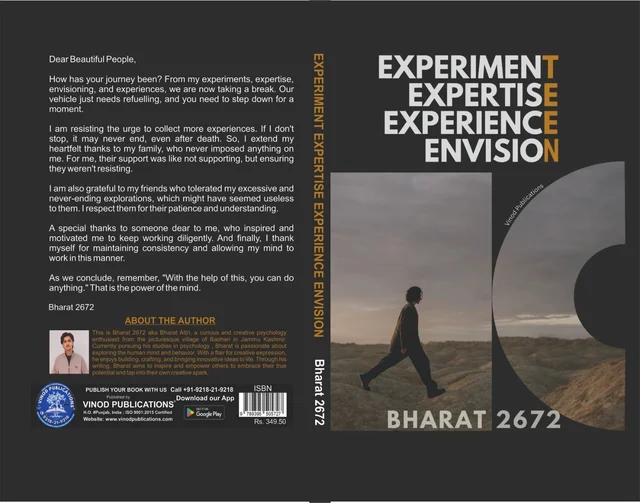 Vinod EXPERIMENT EXPERTISE EXPERIENCE ENVISION: Bharat 2672 (E^4 Teen): Unveiling the Mind of a Teenager - 978-93-95505-72-7, Bharat 2672